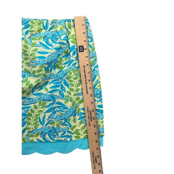 VTG Lilly Pulitzer Everglades Alligator Mini Skirt Preppy Tropical Size 0 - Picture 8 of 8